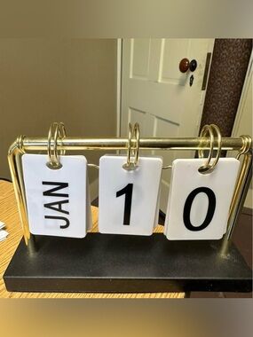 Target Gold Perpetual Desk Calendar